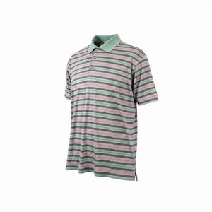 Vintage Ben Hogan Mens M Polo Shirt Pastel Striped Made USA Golf 80s 90s